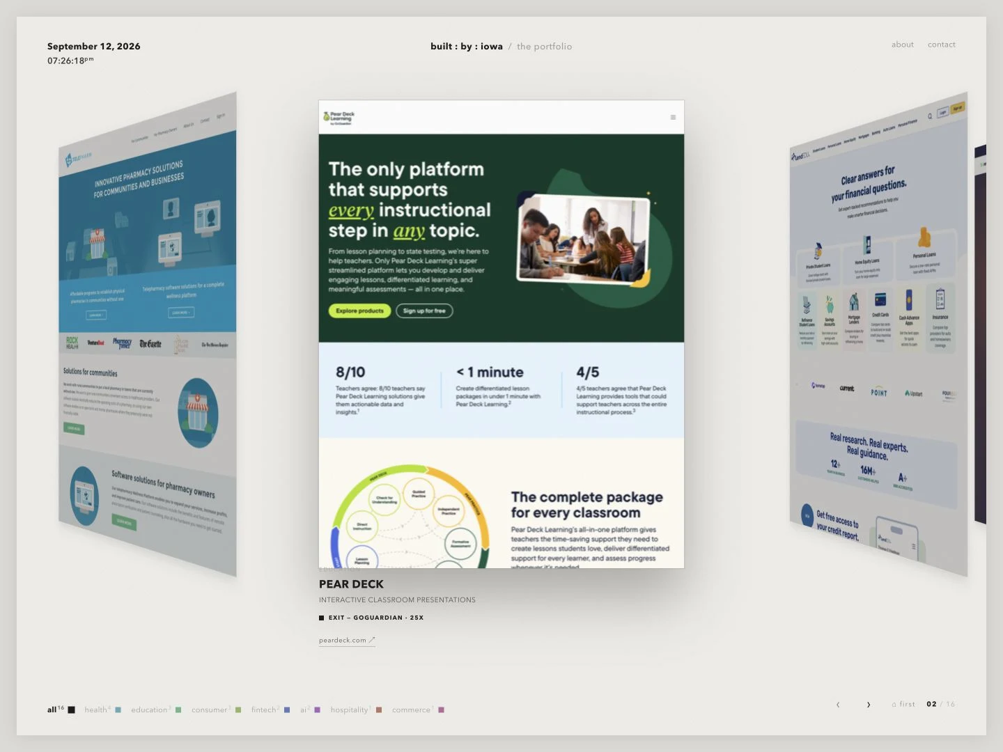 A portfolio in motion