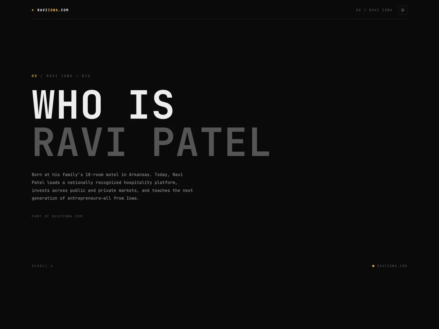 From overview to biography